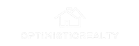 Modern house icon with 'Optimistic Realty' text logo for real estate marketing agency.